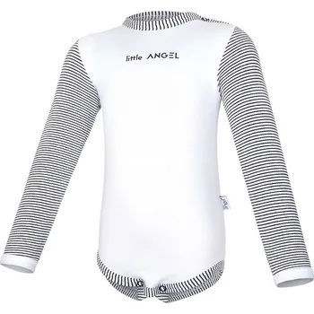 Kojenecký body Body smyk DR pruh Outlast® - bílá/pruh bíločerný Velikost: 62