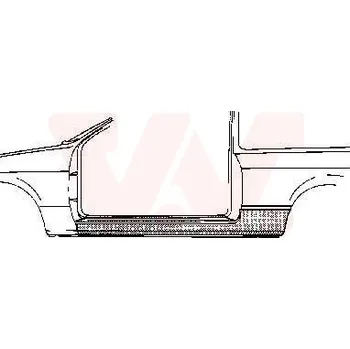 Prah karosérie Nástupní panel VAN WEZEL 3723.01