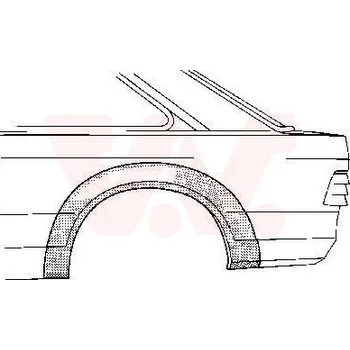 Blatník karosérie Boční stěna VAN WEZEL 1844146