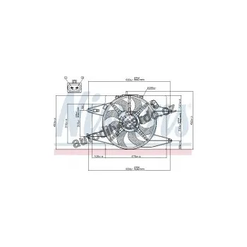 Chladič motoru Ventilátor chladiče NISSENS 85105