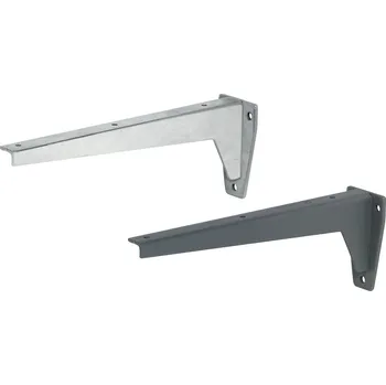Nábytkové kování Pevné konzole, nosnost 250 kg /ks šedé, hloubka 680 mm