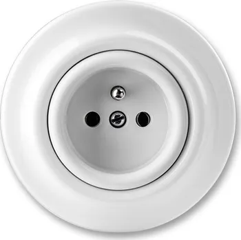 Elektrická zásuvka Stará Krása - Own Imports Zásuvka jednonásobná bílá