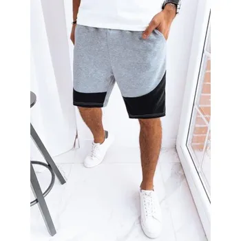 Pánská móda Pánské bojové teplákové šortky REV světle šedé