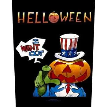 Nášivka Merch Helloween: Helloween Back Patch: I Want Out