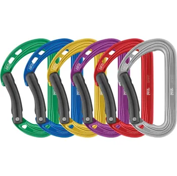 karabina Petzl PACK OF 6 SPIRIT BENT karabin - prohlý zámek - balení 6 ks