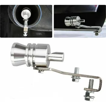 Tuning Weican Píšťala do koncovky výfuku s Turbo efektem, velikost L 44-55mm, stříbrná