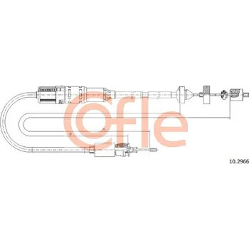 Spojkové lanko Tažné lanko, ovládání spojky COFLE 10.2966