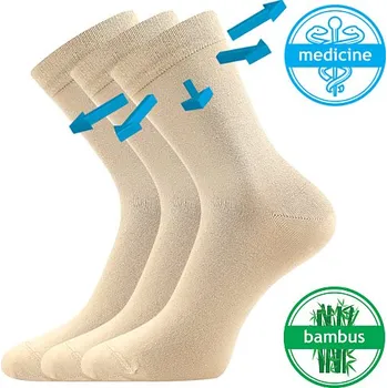 Dámské ponožky Bambusové ponožky Lonka Drbambik béžové Velikost: 35-38 (23-25)