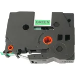 Páska - BROTHER TZE-725 - 9 mm x 8 m zelená - bílý tisk - kompatibilní