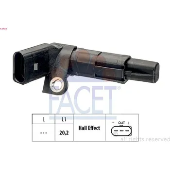 Motor automobilu Generátor impulsů, klikový hřídel FACET 9.0683
