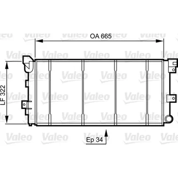 Chladič motoru Chladič, chlazení motoru VALEO 731531