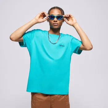 Pánské tričko Timberland Tričko Small Logo Print Tyrkysový Xl