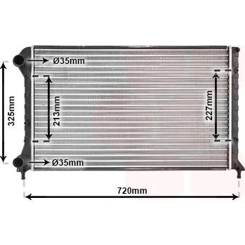 Chladič motoru Chladič, chlazení motoru VAN WEZEL 17002261