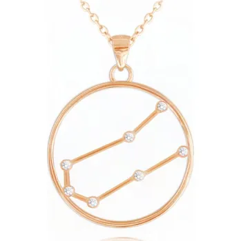 Náhrdelník Rose gold náhrdelník Stars BLÍŽENCI Czech Crystal