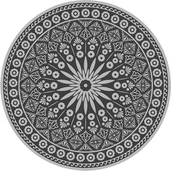 Koberec Esschert Design Venkovní koberec letokruhy šedý 170 cm