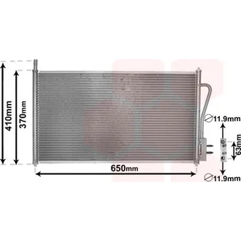 Výparník klimatizace Kondenzátor, klimatizace VAN WEZEL 18005268