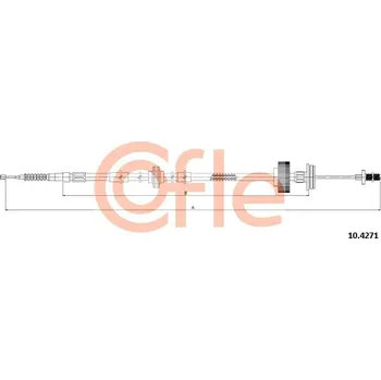 Lanko parkovací brzdy Tažné lanko, parkovací brzda COFLE 10.4271