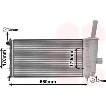 Chladič motoru Chladič, chlazení motoru VAN WEZEL 17002208