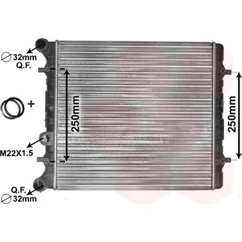 Chladič motoru Chladič, chlazení motoru VAN WEZEL 58002152