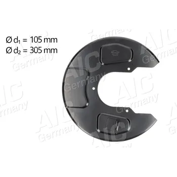 Brzdový kotouč Ochranný plech proti rozstřikování, brzdový kotouč A.I.C. 56411