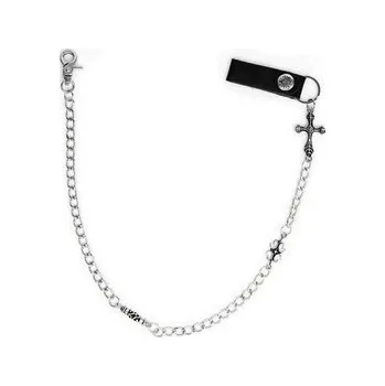 Dámské kalhoty Řetěz na kalhoty s křížem a ozdobami