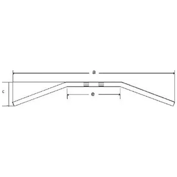 Řídítka TRW ZF řidítka ocelová 22mm DRAGBAR MEDIUM barva černá (TRW ZF řidítka ocelová 22mm DRAGBAR MEDIUM barva černá)