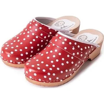 Dámská zdravotní obuv Vlnka Dámské anatomické dřeváky puntík červená velikost obuv dospělí 36