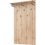 Věšákový panel 80 cm MORATIZ, dub wotan, odolný DTD laminát, moderní design