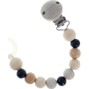 klip na dudlíky Hess Klips na dudlík Natural černá