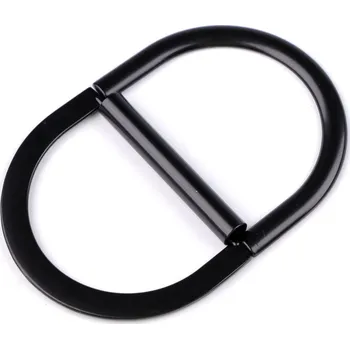 Kovová spona dvojitá, průvlek 35 mm, barva 4 černý lak