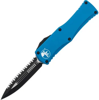 Pracovní nůž Vystřelovací Nůž Microtech Hera D/E - Blue Handle - Black Blade 702-3 BL
