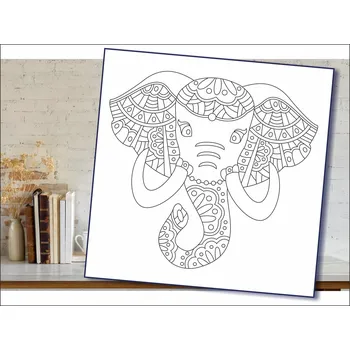 Radost v písku Šablona na pískování sloní hlava Varianta: 490 x 490 mm