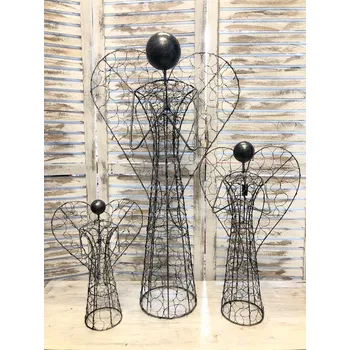 Figurka Drátěný anděl ochrany Velikost: 36cm