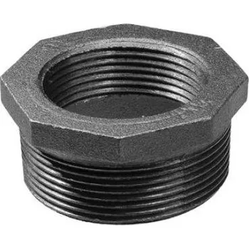 rozdělovač topení Ostatní výrobci Redukce 241 2"x1/2", s vnitřním a vnějším závitem, voda/plyn, litina, černá