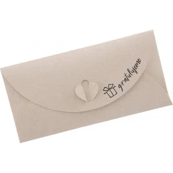 Obálka papír ,,gratulujeme,, 22x11 cm