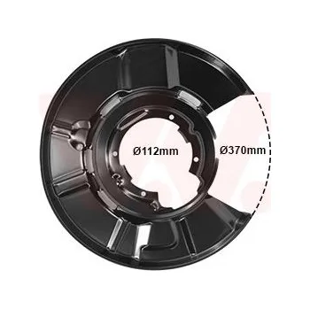 Auto-moto Ochranný plech proti rozstřikování, brzdový kotouč VAN WEZEL 0667374