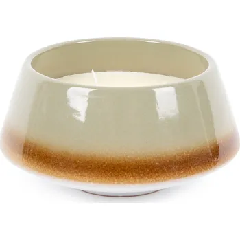 Svíčka Vonná svíčka Svěží bavlna, keramika zelená, 15 x 7,5 cm