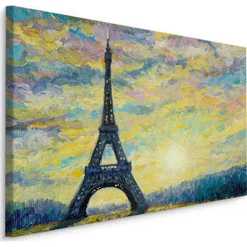 Obraz Plátno Eiffelova Věž A Západ Slunce Varianta: 30x20