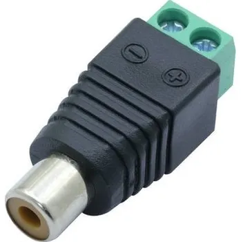 Elektrický konektor Konektor RCA CINCH zásuvka samice se svorkovnicí