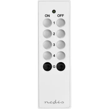 vypínač Nedis RFRC410WT chytrý dálkový ovladač/ 4 kanály/ bílý