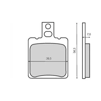 Brzdová destička BRENTA brzdové destičky KH47 sintrované barva zlatá (FT 4029) (BRENTA brzdové destičky KH47 sintrované barva zlatá (FT 4029))