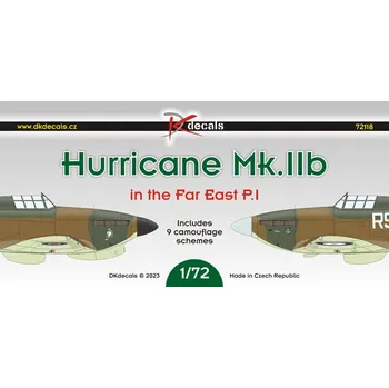 Plastikový model 1/72 Hurricane Mk.IIb Far East (9x camo) Part I.