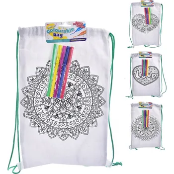 Velikonoční dekorace Kreativní sada vak bavlna+fixy 24x37 cm 4ASS