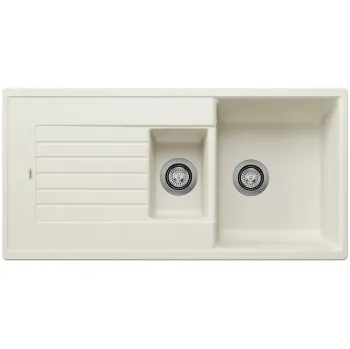 Granitový dřez Blanco ZIA 6 S Silgranit bílá soft oboustranné provedení - 527207 + ZÁRUKA 3 ROKY ZDARMA