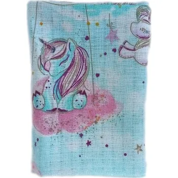 Dětská plenka Jednorožec na mentolové | RTex