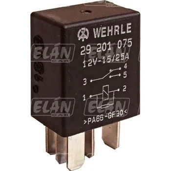 Auto elektroinstalace Přepínací mikro relé 12V 15/25A 5 vývodů s odporem