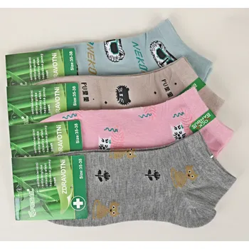 Dámské ponožky PESAIL Dámské bambusové zdravotní kotníkové ponožky vz.01 Velikost: 35- 38