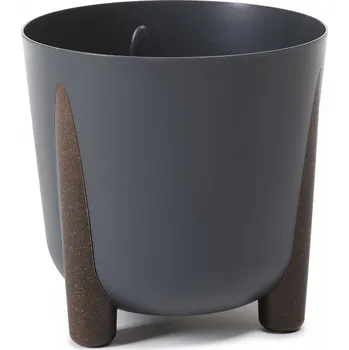 Květináč Plastový květináč Frida eco recycled 340 mm, antracit (136458 007 LA238 FRIDA antracit ECO 340)