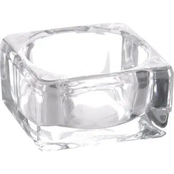 Svícen Svícen sklo 8x8x4 cm