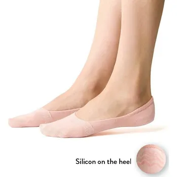 Dámské ponožky Světle růžové dámské krátké ponožky Art.058 DJ004, PINK Velikost: 35/37